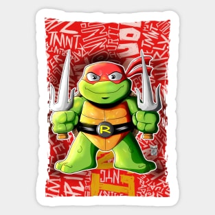 TMNT Mutant Mayhem Tuttle tot Raph Sticker